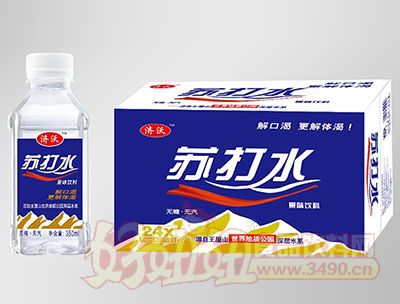 济沃苏打水果味饮料饮料350ml×24瓶