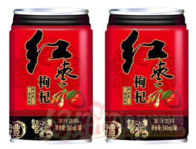 红枣枸杞果汁饮料245ml