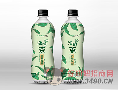 西柚绿茶泡泡茶480ml