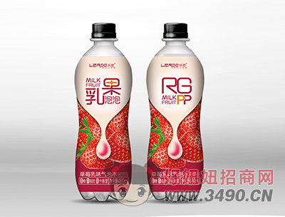 草莓乳味气泡水480ml