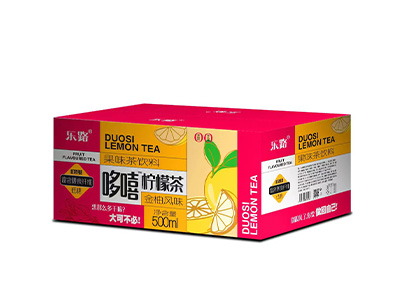 乐路哆嘻柠檬茶果味茶金柚味500ml
