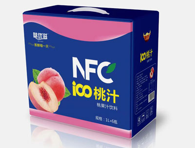 味优滋NFC桃果汁饮料1L×6瓶