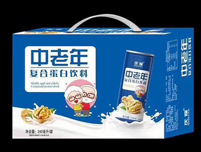 庆耀中老年复合蛋白饮料礼盒