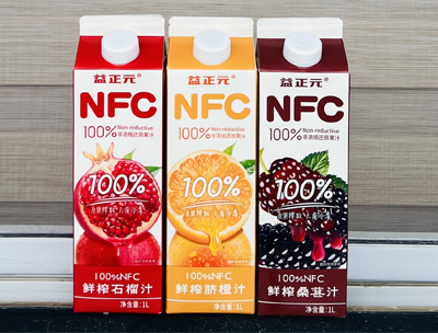 益正元100%NFC果汁屋顶盒1L装餐饮渠道招商